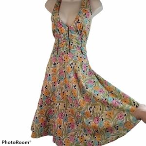 Molly New York halter dress flower print‎
